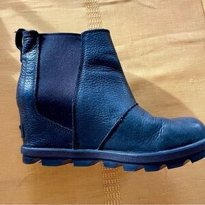 Black Leather Ankle Boots